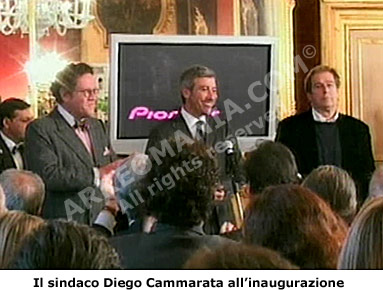 Diego Cammarata, sindaco di Palermo, pronuncia il suo discorso inaugurale presso la Civica Galleria d’Arte Moderna “Empedocle Restivo”
