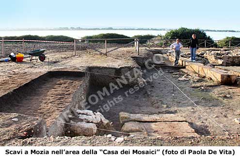 La casa dei mosaici a Mozia