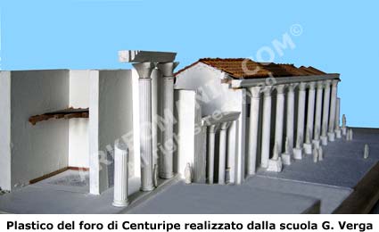 Il foro di Centuripe restituito dal plastico realizzato dall'istituto comprensivo Giovanni Verga di Centuripe