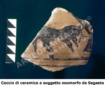 Segesta : ceramica dipinta elima a soggetto zoomorfo