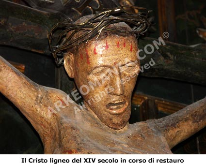 Il Cristo ligneo del IX secolo appartenente alla chiesa di San Domenico a Trapani