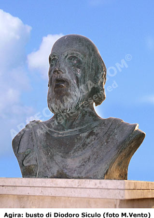 Il busto di Diodoro Siculo ad Agira