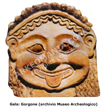 Museo Archeologico di Gela: testa di Medusa