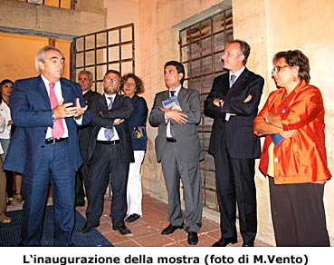 All'inaugurazione, il direttore regionale dei Beni Culturali prof. Antonino Lumia