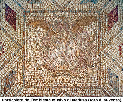 Villa Romana di Lilibeo (Marsala): mosaico con emblema di Medusa