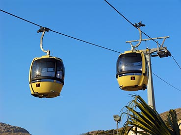 Le cabine della funivia Trapani - Erice