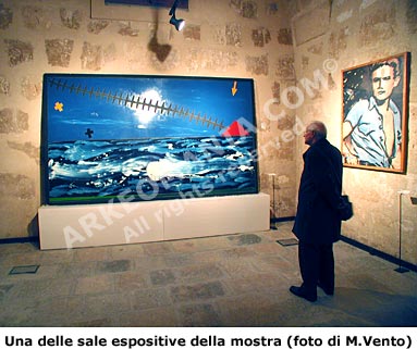 Mostra d'arte contemporanea a trapani dal titolo Labirinti del tempo e della luce
