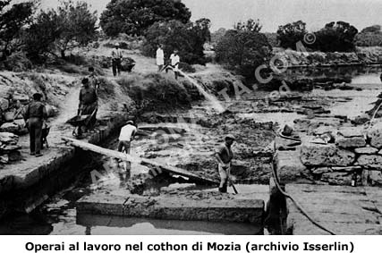 Cothon o Kothon o Koton di Mozia - Operai al lavoro