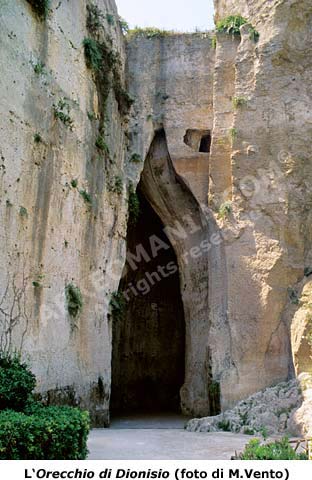 Orecchio di Dionisio o Dionigi a Siracusa