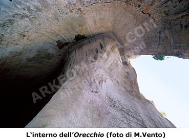 Siracusa: interno dell'orecchio di Dionisio