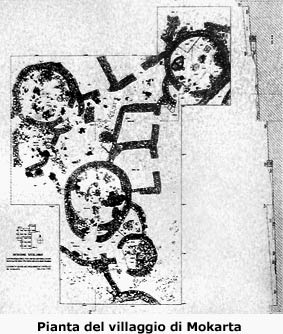 Pianta del villaggio preistorico di Mokarta