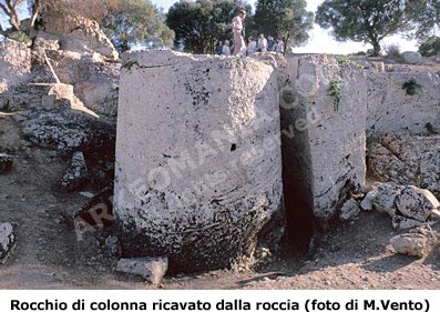 Cave di Cusa: rocchio di colonna
