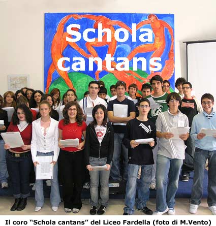 Liceo Fardella: la Schola cantans