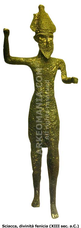 Statuetta ritrovata a Sciacca, raffigurante forse il dio Melqart