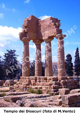 Agrigento: il tempio di Castore e Polluce, detto anche dei Dioscuri