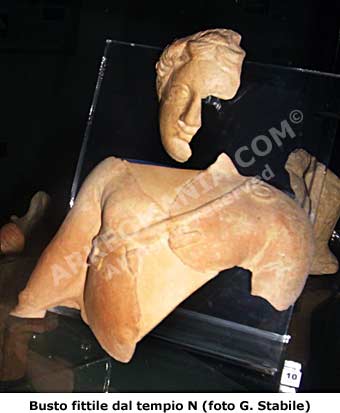 Busto fittile da Selinunte