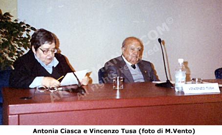 Antonia Ciasca e Vincenzo Tusa