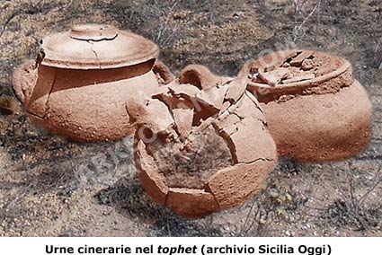 Tophet (o tofet) di Mozia: urne cinerarie