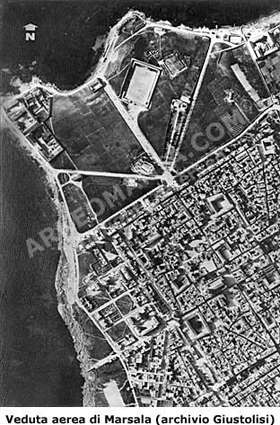 Foto aerea di Marsala